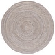 preview thumbnail 30 of 79, SAFAVIEH Handmade Braided Lilie Country Cotton Rug 10' Round - Light Grey - Round