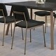 preview thumbnail 17 of 47, Amisco Sullivan Upholstered Dining Chair with Open Back and Metal Legs