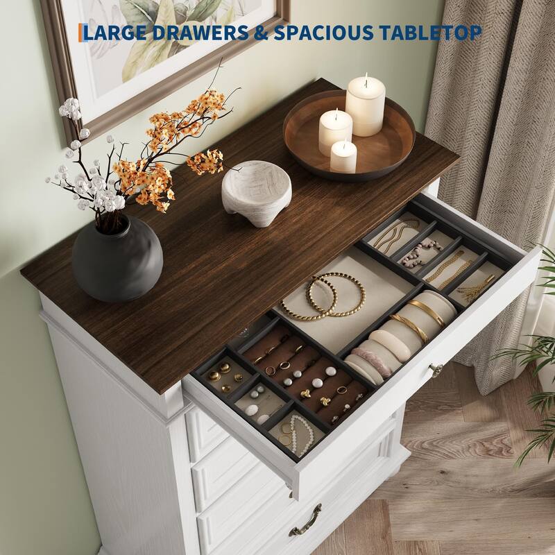 7 Drawer Dressers, with 3 Different Sizes Drawers