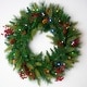 preview thumbnail 4 of 9, Woodland Berry Wreath B/O LED Lights (24", 30", 36")