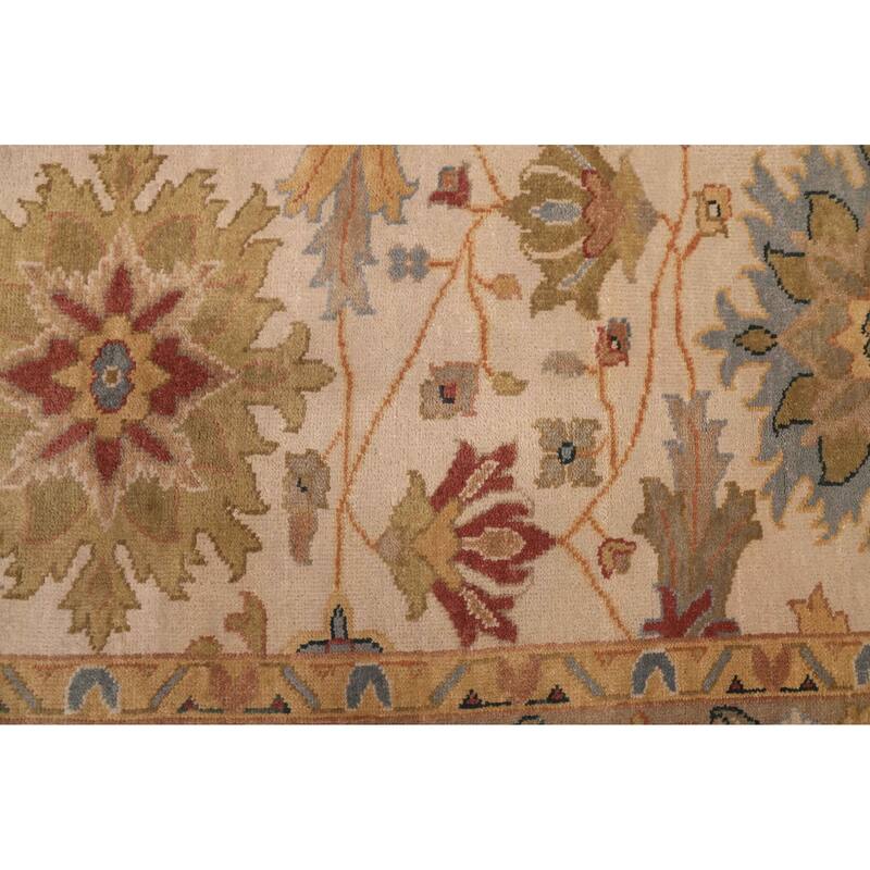 ECARPETGALLERY Hand-knotted Jules Serapi Ivory Wool Rug - 8'1 x 10'0