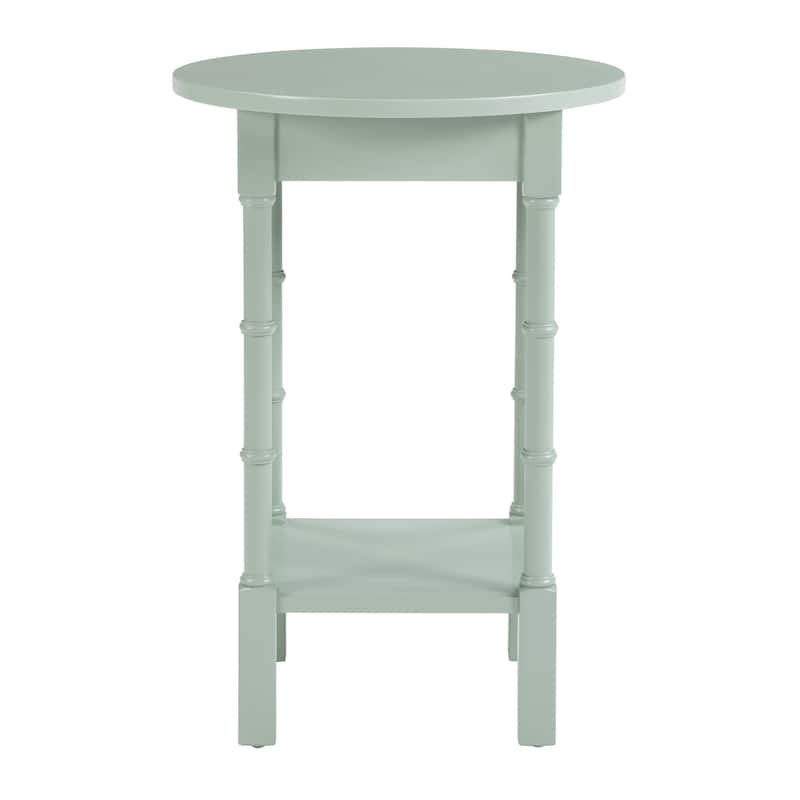 Golden Side Round Table Straight Legs