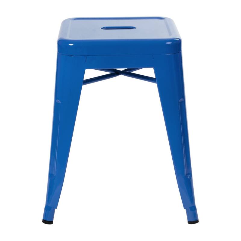 18 Inch Table Height Indoor Stackable Metal Dining Stool-Set of 4