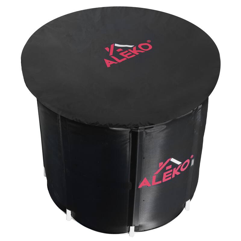 ALEKO Inflatable Cold Ice Plunge Portable Bath 31.5" x 31.5" Tub with Cover