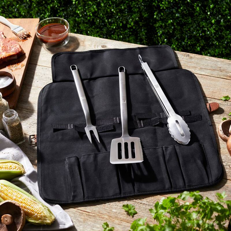 ZWILLING BBQ+ 4-pc Grill Tool Set - Black
