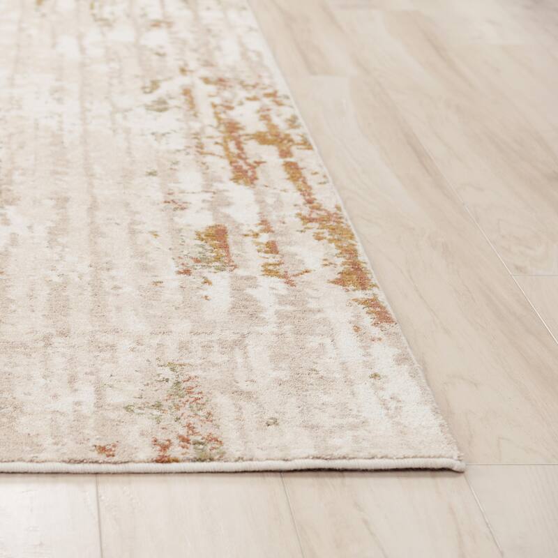 Alora Decor Sage Contemporary/Modern Rust Wool Area Rug