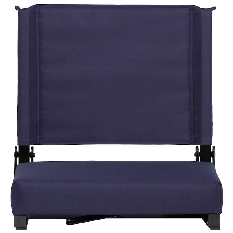 Padded Stadium Chairs with Handles and Bleacher Hooks (Set of 2) - 14"D x 18"W x 18"H