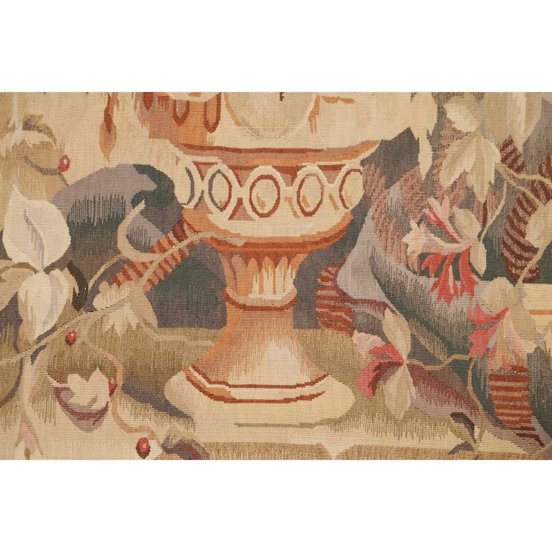 Flat-weave Pictorial Tapestries French Oriental Area Rug Wool Carpet - 3'0" x 5'2"