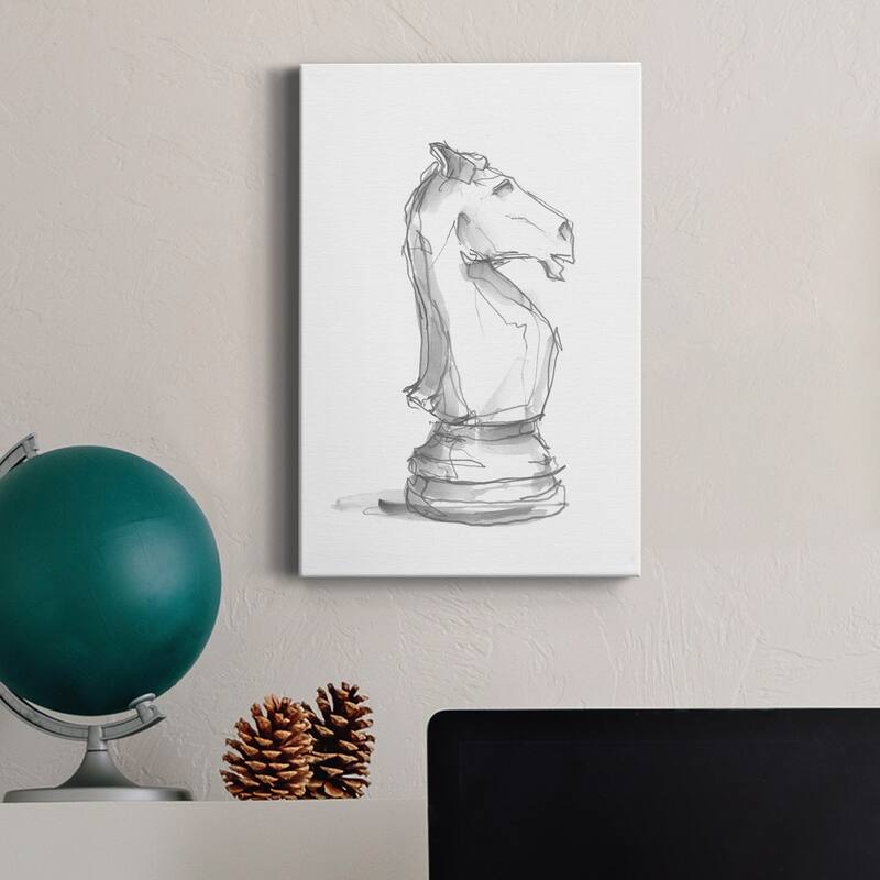 Chess Piece Study I Premium Gallery Wrapped Canvas - Ready to Hang
