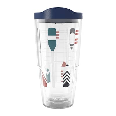 Tervis Trade Winds Collection Either Oars Made in USA Double Walled Insulated Tumbler Travel 24oz, Classic