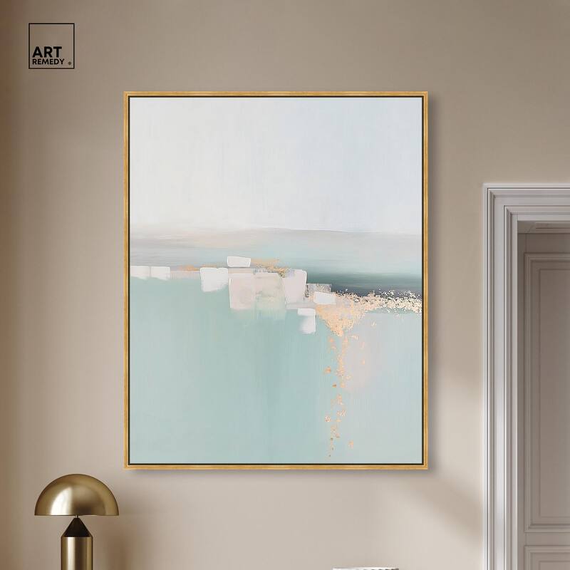 Shimmering Calm Canvas by Art Remedy