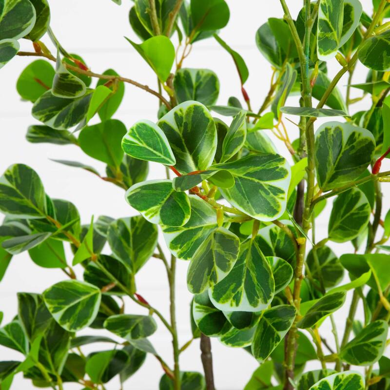 5-ft Artificial Heart Shaped Ficus Leaf Tree - Green