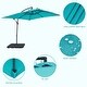 preview thumbnail 5 of 48, Bonosuki 8.2x8.2ft Square Patio Offset Umbrella With Base for Garden
