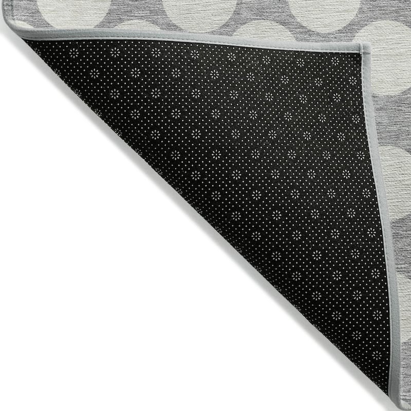 Machine Washable Indoor/ Outdoor Chantille Modern Dots Rug