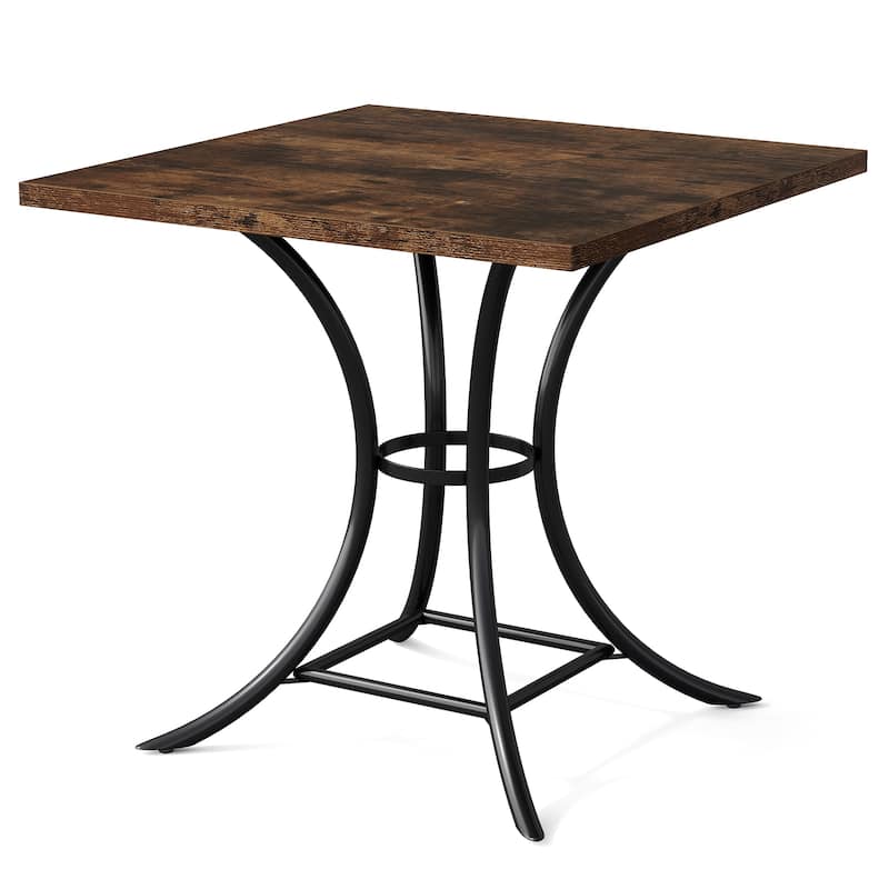 Square Dining Table, Kitchen Table, Living Room Balcony Accent Dining Table Gathering Table
