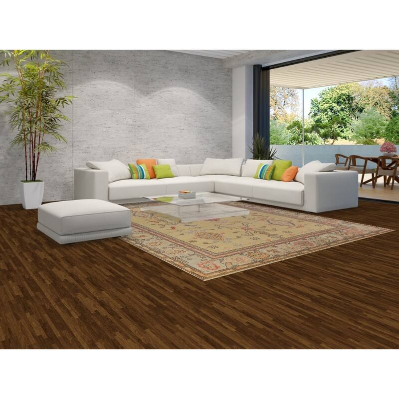 Vegetable Dye Heriz Serapi Rug Oriental Hand-Knotted Wool Carpet - 9'2"x 12'0"