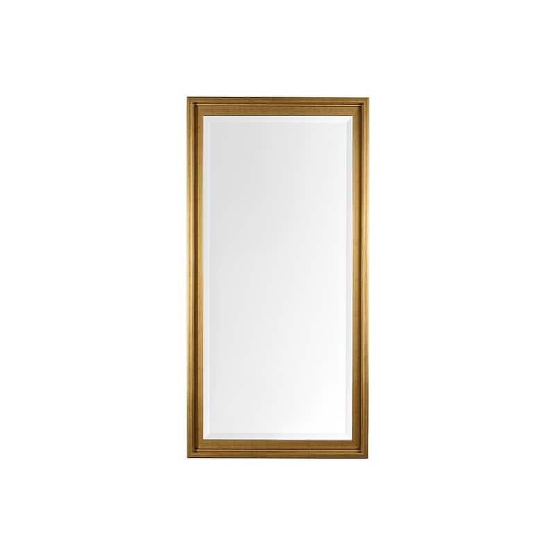 HomeRoots 53" Gold Framed Bathroom Vanity Mirror - 28.38 in. x 52.75 in. x 2.50 in.
