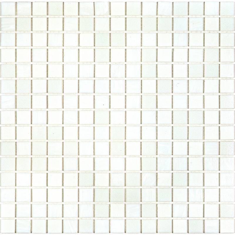 Apollo tile 12" x 12" Mingles Glossy Pearl White Glass Tile (20 sq ft/case) - 20 Pack