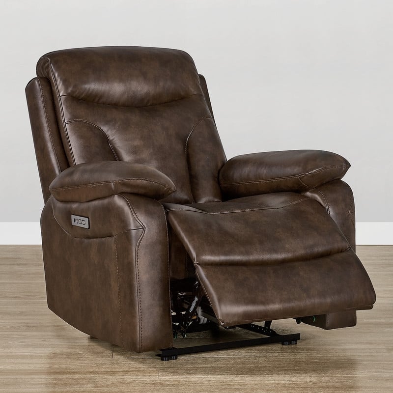 Spruce & Spring Dual Motor Power Recliner Wall Hugger with Power Headrest