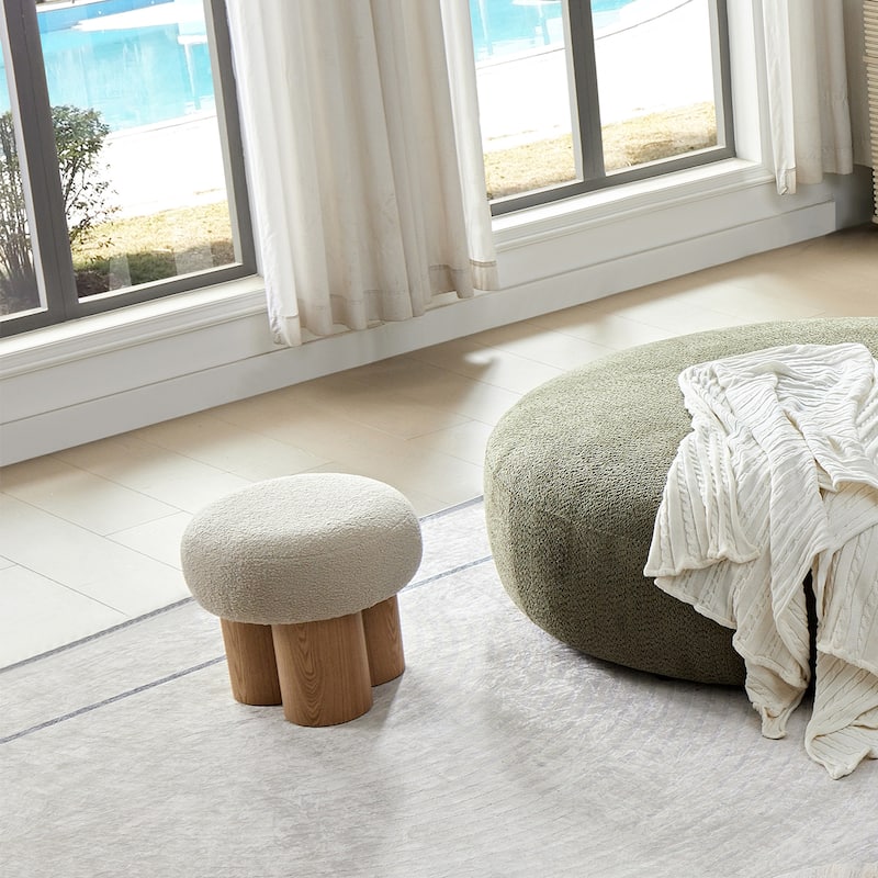 W80171 lamb wool seat, barrel PVC pipe with ash willow