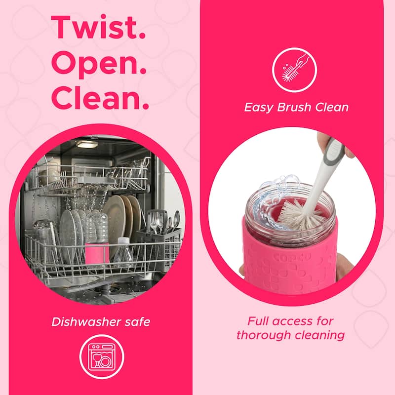 Copco Hydra BPA Free Tritan Water Bottle Set Leak Proof & Dishwasher Safe