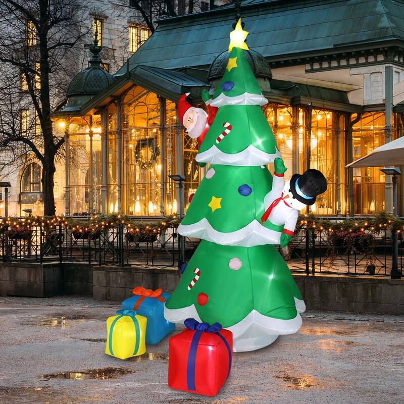 8 Ft. Christmas Tree Inflatables Outdoor Decoration with LED Lights