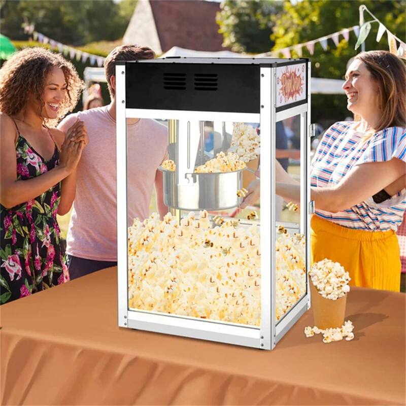 1400W 120V 12oz Kettle Popcorn Machine Maker Countertop