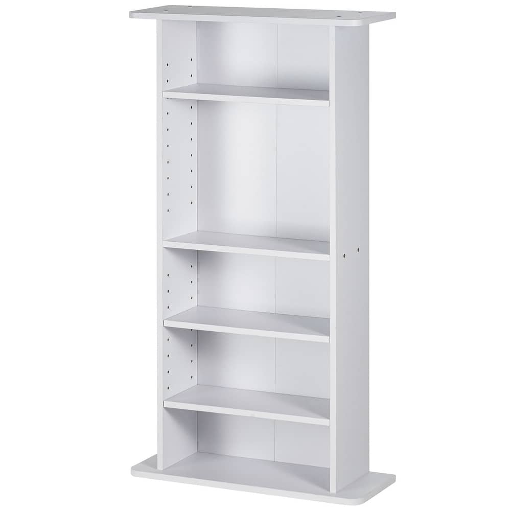 Media Storage Cabinet, DVD Cabinet with Doors and Shelves, CD Storage, Adjustable DVD Shelf, Protects & Organizes Music
