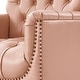 preview thumbnail 25 of 68, HULALA HOME Wemer Traditional Genuine Leather Armchair with Tufted Back