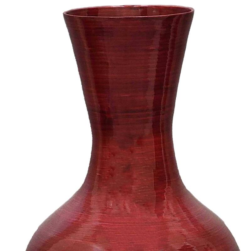 37" Tall Floor Vase, Modern Bamboo Flower holder for Living Room Entryway Classic Floor Decor for Home or Office