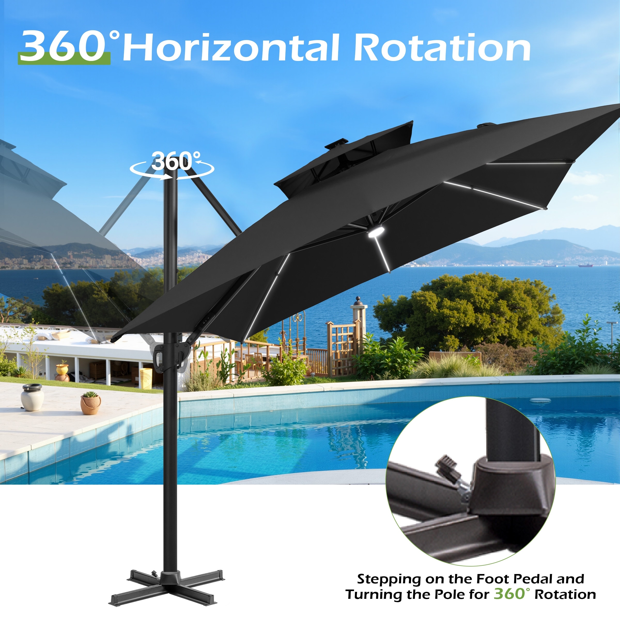 all weather patio umbrella Best Choice Products 7.5ft Heavy-Duty Outdoor Market w/ Push Button Tilt, Easy Crank White Stripped 10 Ft Patio Offset Cantilever Umbrellas PURPLE LEAF Patio Outdoor Umbrella
