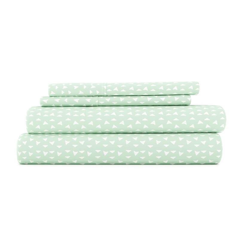 Becky Cameron Double Brushed Patterned 4 Piece Sheet Sets
