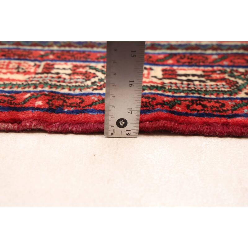 ECARPETGALLERY Hand-knotted Andelz Red Wool Rug - 3'3 x 4'9