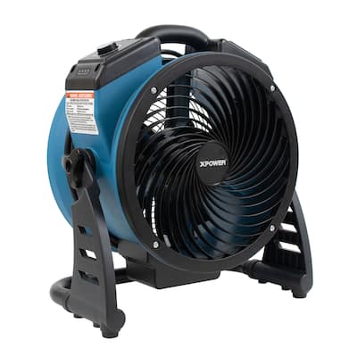 XPOWER Variable Speed 11 Brushless DC Motor Rechargeable AC/DC Whole Room Air Circulator Utility Fan