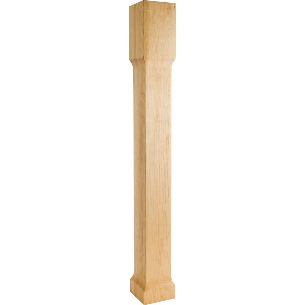 Hardware Resources Corner Post with Square Recessed Styling, 42"H x