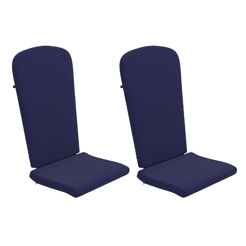 Set of 2 All-Weather High Back Adirondack Chair Cushions