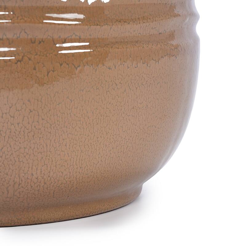 Indoor-Outdoor Handmade Ceramic Planter Set for Succulents and Cacti