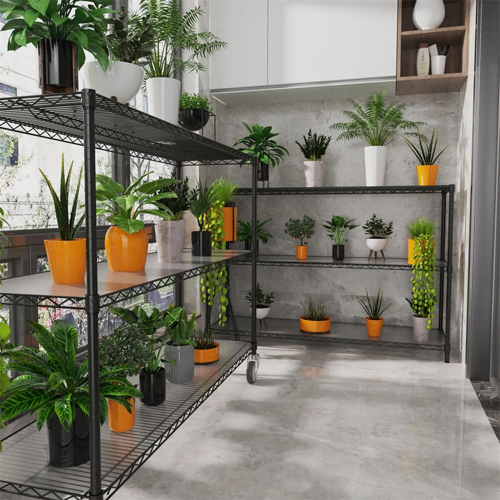 6 Tier 6000 LBS NSF Height Adjustable Metal Garage Storage Shelves