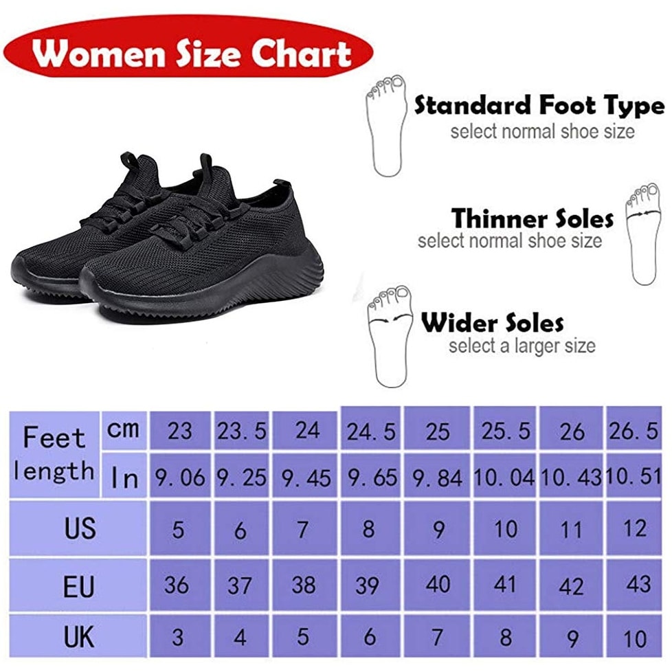 walking shoes size 6