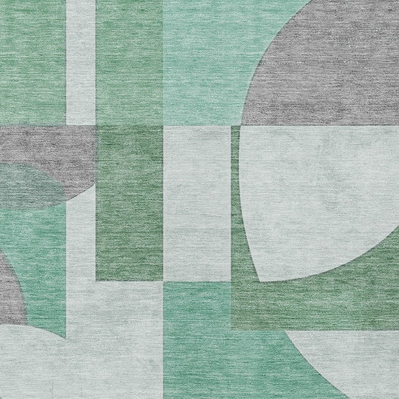HomeRoots Geometric Modern Rectangle Outdoor Rug