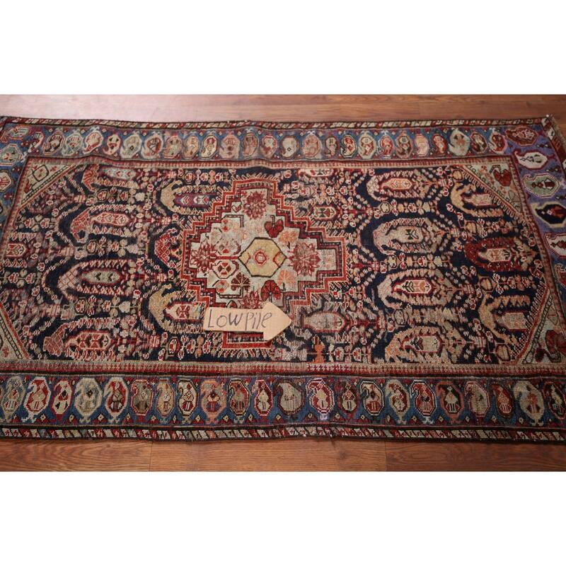 Vegetable Dye Kazak Accent Rug Hand-Knotted Wool Carpet - 2'8" x 4'11"