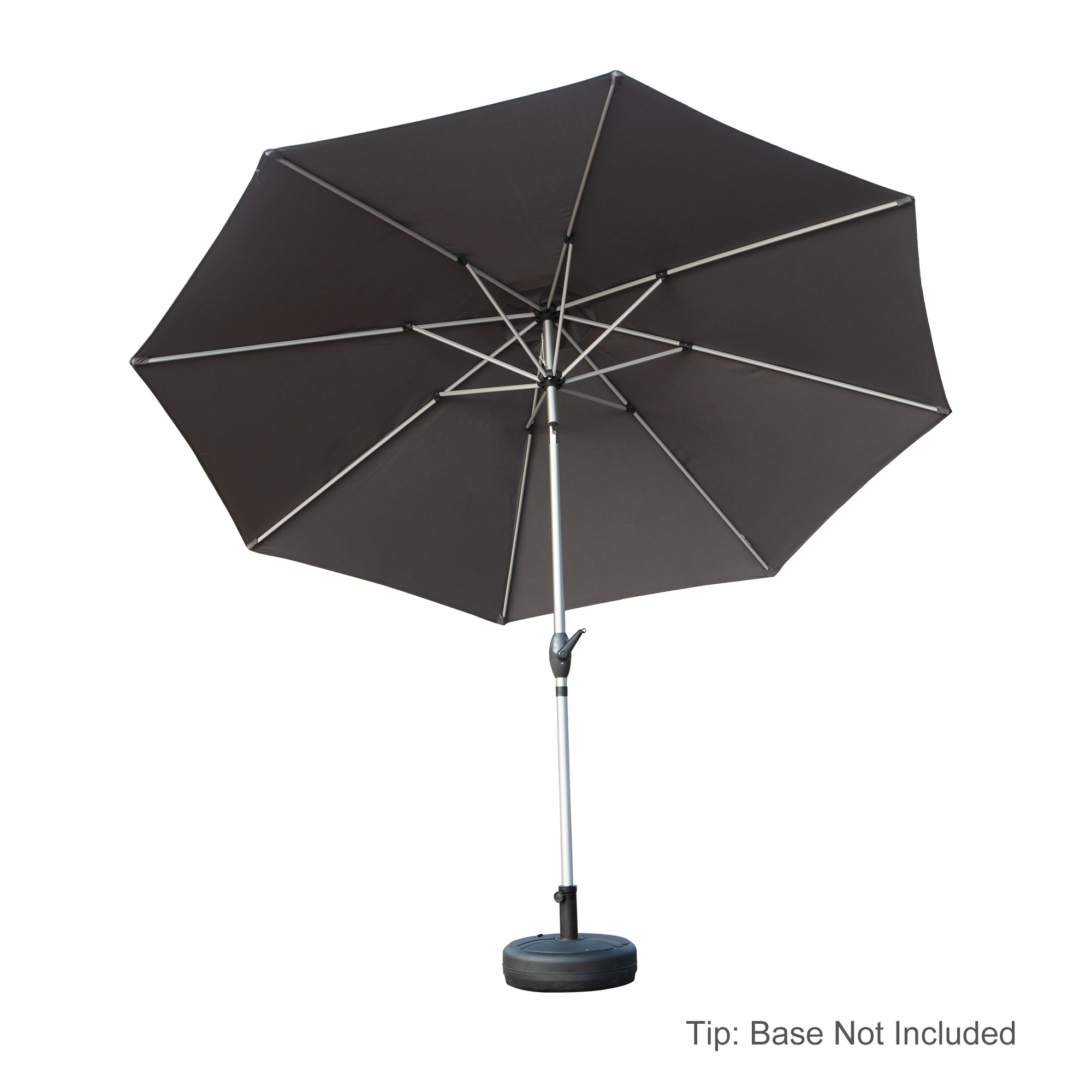 9FT Patio Umbrella, Outdoor Market Umbrella with Push Button Tilt and Crank