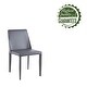 preview thumbnail 40 of 38, Porthos Home Fei Dining Chairs Set of 2, Bridle Leather and Steel