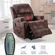 Massage Recliner Chair with Heat and Vibration Manual Sofa
