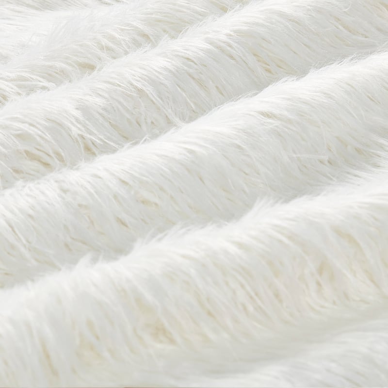 Karenne Shaggy Fauxfur Throw Blanket