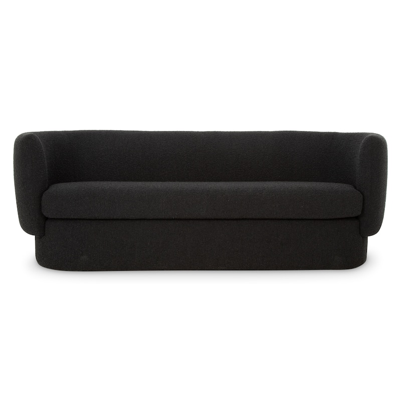 Aurelle Home Modern Fuzzy Upholstered Sofa