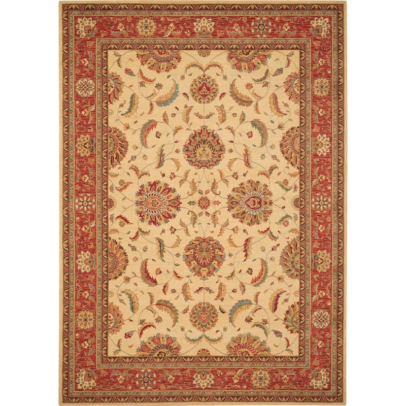 Nourison Living Treasures Persian Border Floral Area Rug