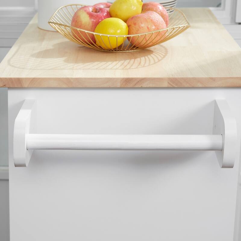 Kitchen Island Cart Rolling Trolley Cart With Drawer(no include stool)