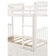 preview thumbnail 18 of 35, Stylish & Simple Twin Bunk Bed with Ladder, Safety Rail, Twin Trundle Bed with 3 Drawers for Bedroom, Guest Room Furniture