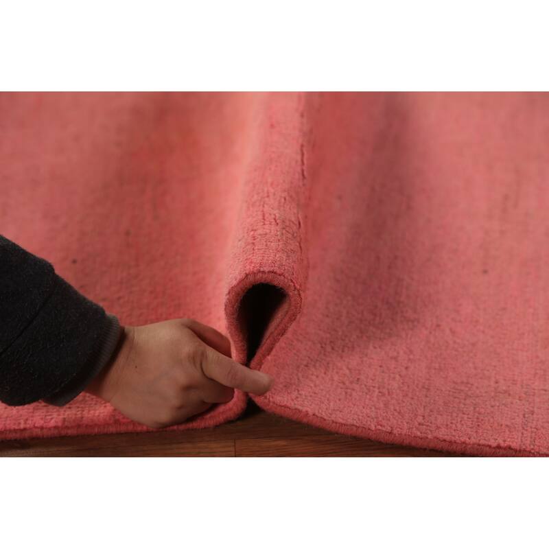 Pink Gabbeh Oriental Runner Rug Handmade Wool Carpet - 3'4" x 6'7"